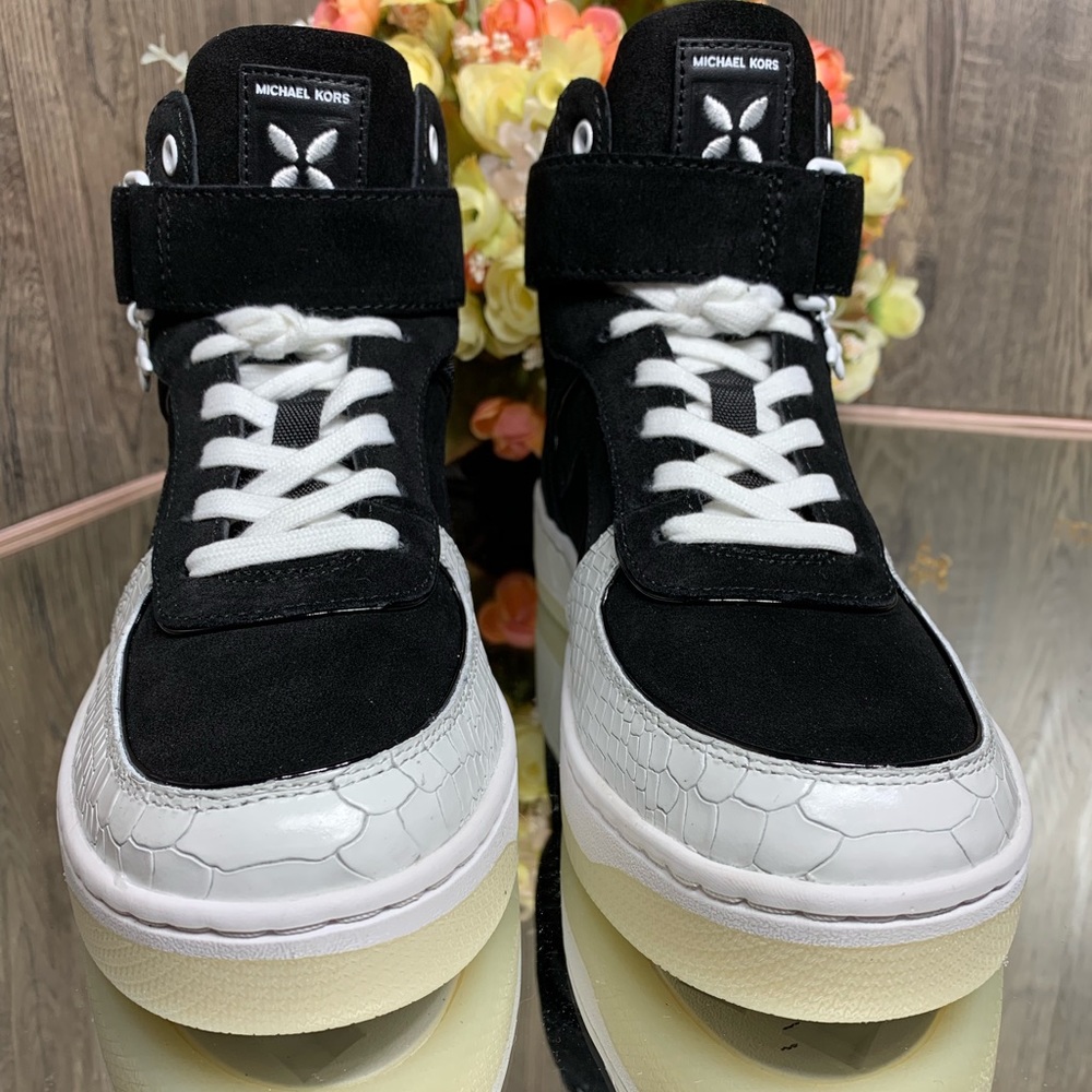 💕MICHAEL Michael Kors Jaden High Top Canvas black - Picture 3 of 8